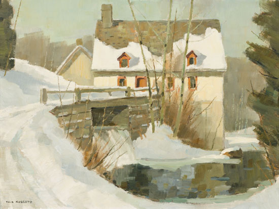 Mill at Les Éboulents, Quebec by Tom (Thomas) Keith Roberts