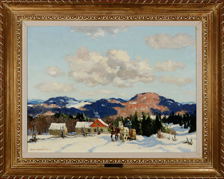The Logging Team, Eastern Townships by Frederick Simpson Coburn