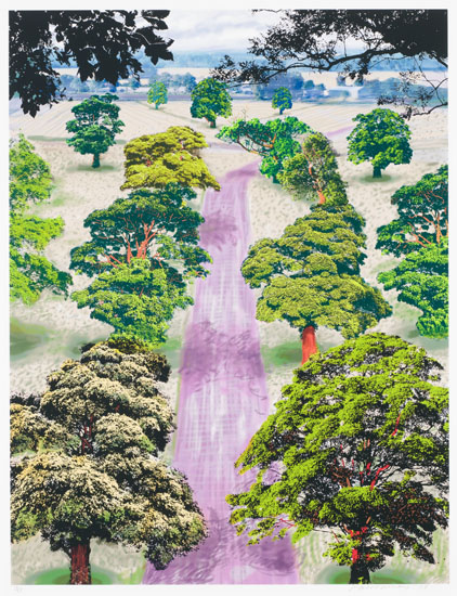 Summer Road Near Kilham Hockney, David