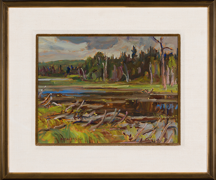Driftwood Beside a Quiet Lake, Likely Opeongo Area par Alexander Young (A.Y.) Jackson