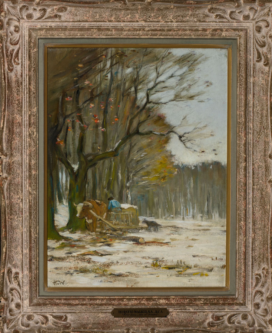 First Snow, Île d'Orléans by Horatio Walker