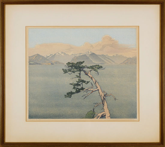 Howe Sound, BC by Walter Joseph (W.J.) Phillips