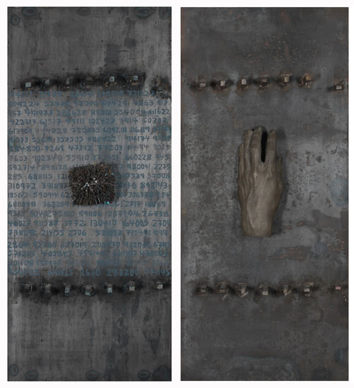 Behind the Gates (Diptych) par Betty Roodish Goodwin