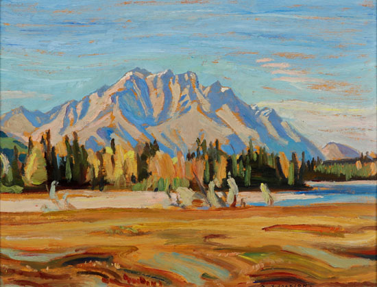 Cascade Mountain from Canmore by Alexander Young (A.Y.) Jackson