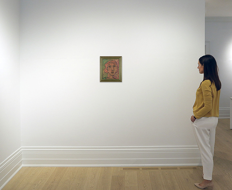 Bronze Head by Maqbool Fida Husain