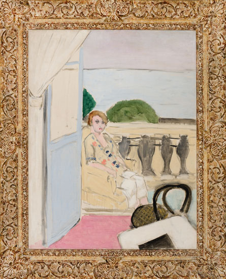 Femme assise sur un balcon par Henri Matisse