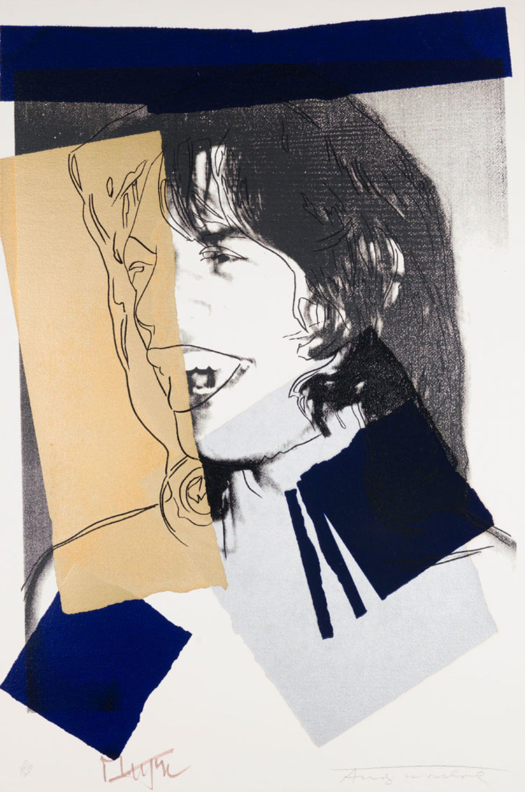 Mick Jagger (F.&S. II.142) par Andy Warhol