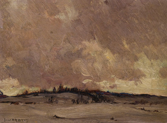 Stormy Landscape by John William (J.W.) Beatty