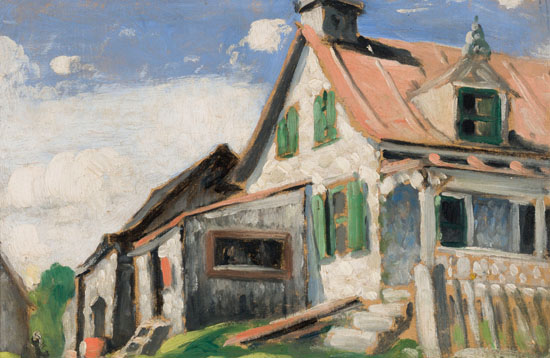 Maison aux volets verts by Marc-Aurèle Fortin