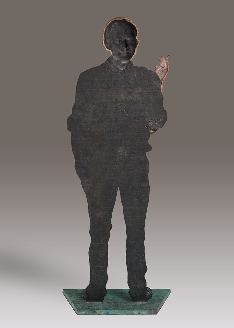 David Hockney by Joseph Hector Yvon (Joe) Fafard