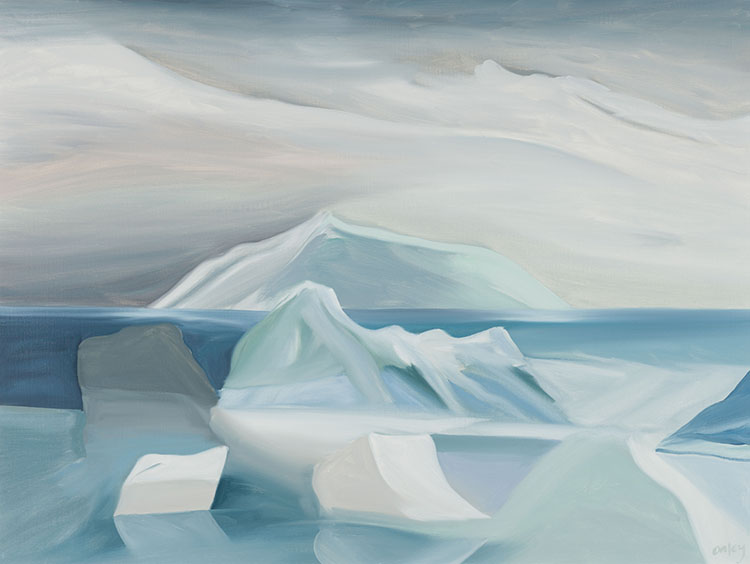 Floating Ice, Baffin Bay par Toni (Norman) Onley