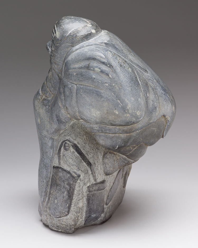 Old Man with Catch by Unidentified Inuit Artist