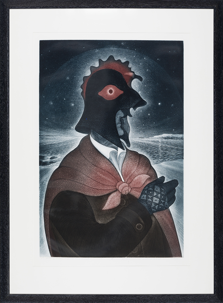 Portrait of Herber Fifield as a Great Mummer par David Lloyd Blackwood