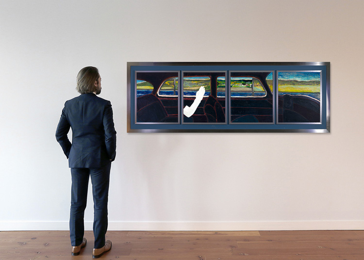 Procession Through Landscape by Charles Pachter