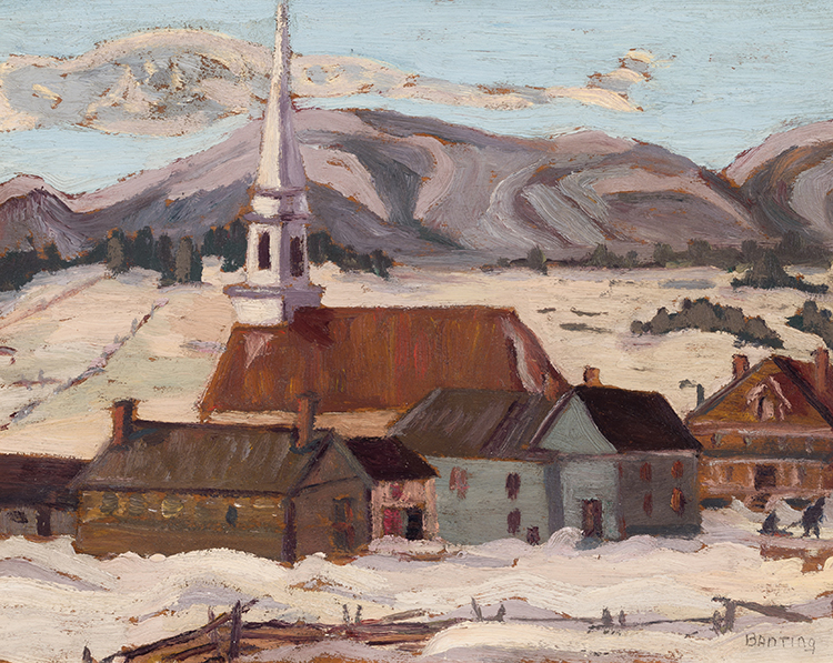 The Church at St. Fidèle, Quebec par Sir Frederick Grant Banting