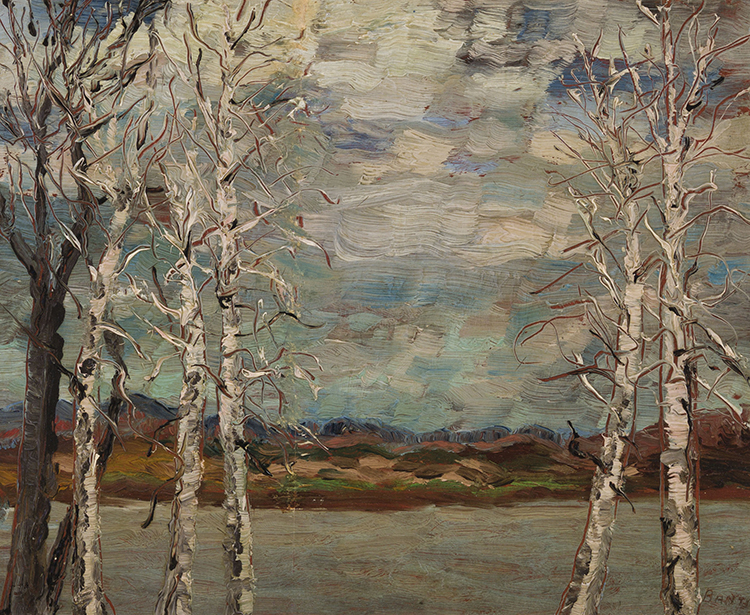 Trees in Front of a Lake par Sir Frederick Grant Banting