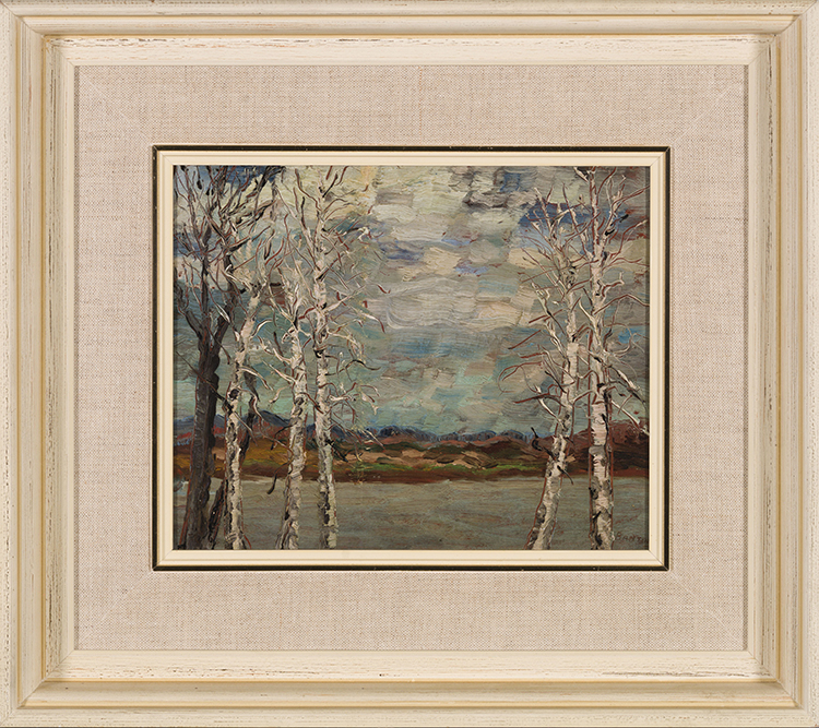 Trees in Front of a Lake by Sir Frederick Grant Banting