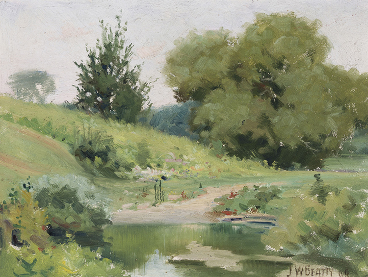 Country Stream by John William (J.W.) Beatty