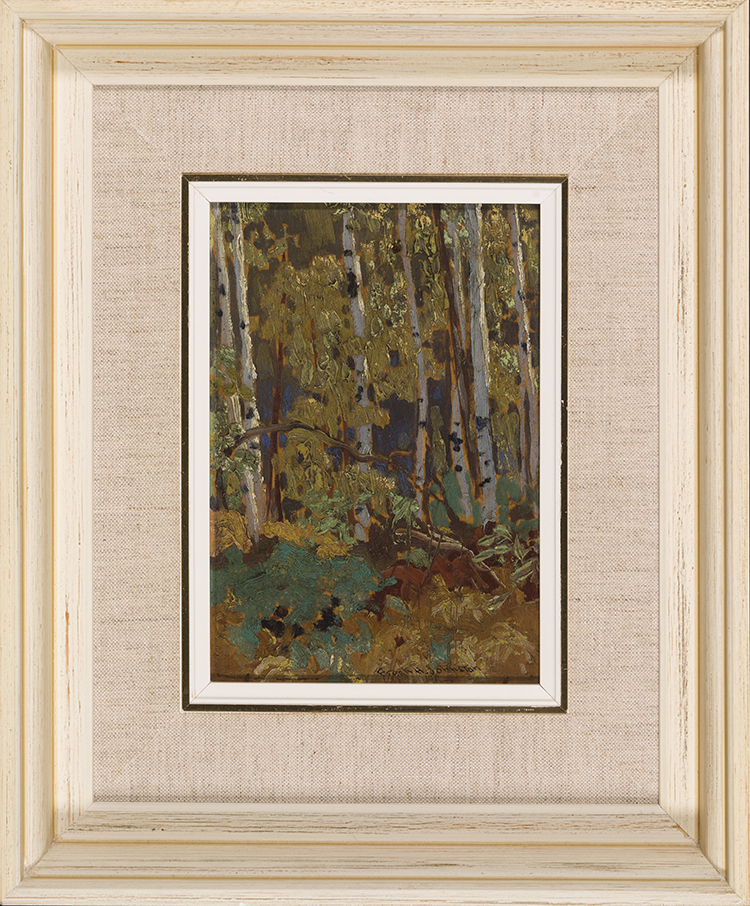 October Birches by Frank Hans (Franz) Johnston