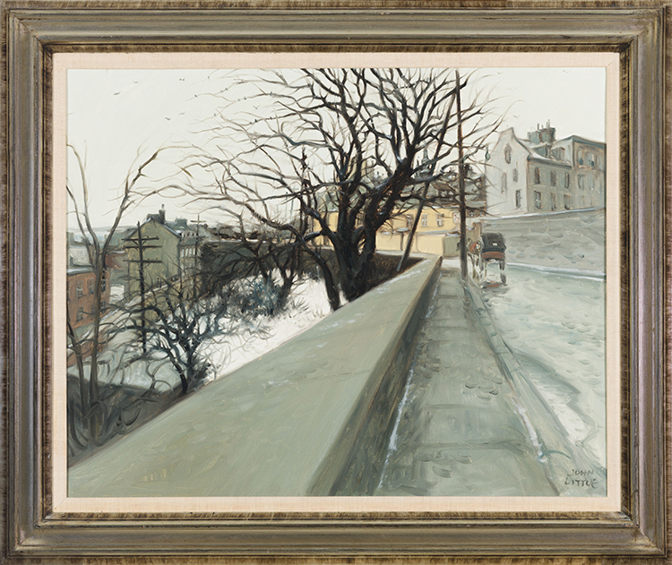 Une Journée de Printemps (Pâques) Rue des Remparts, Québec by John Geoffrey Caruthers Little