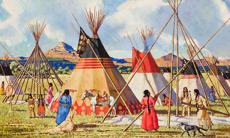 Making Camp by Wilfred Langdon Kihn