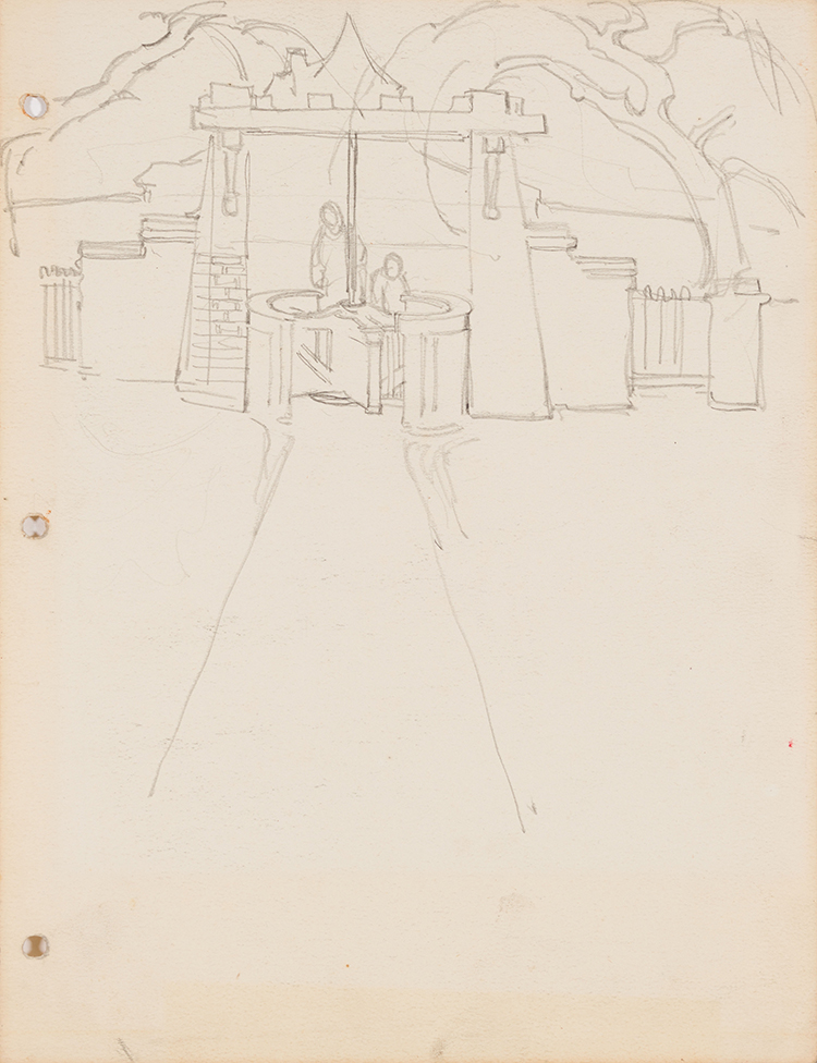 The Turnstile Gate by Frederick Horsman Varley
