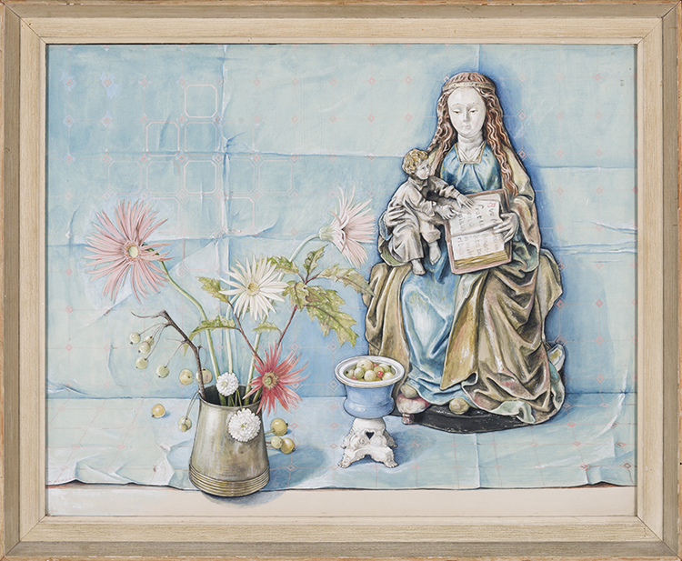 Madonna and Child with Flowers by William Kurelek