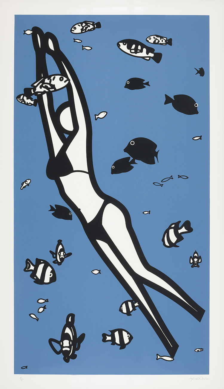 We Swam in the Sea by Julian Opie