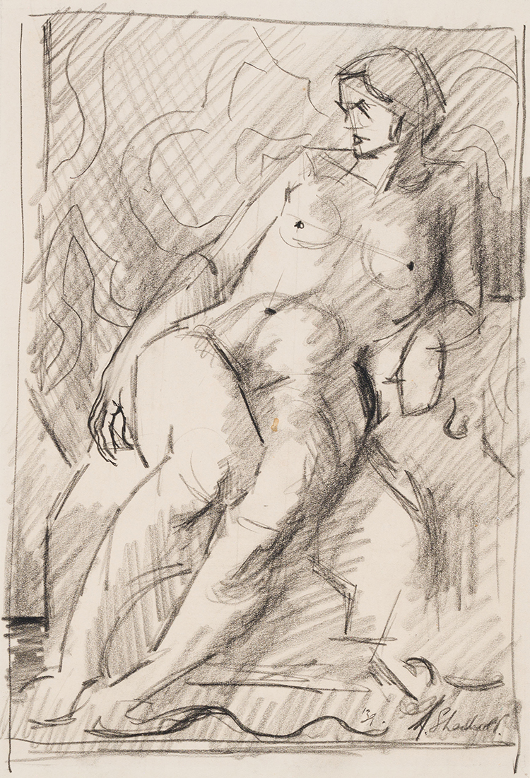 Untitled Nude Study by Jack Leonard Shadbolt