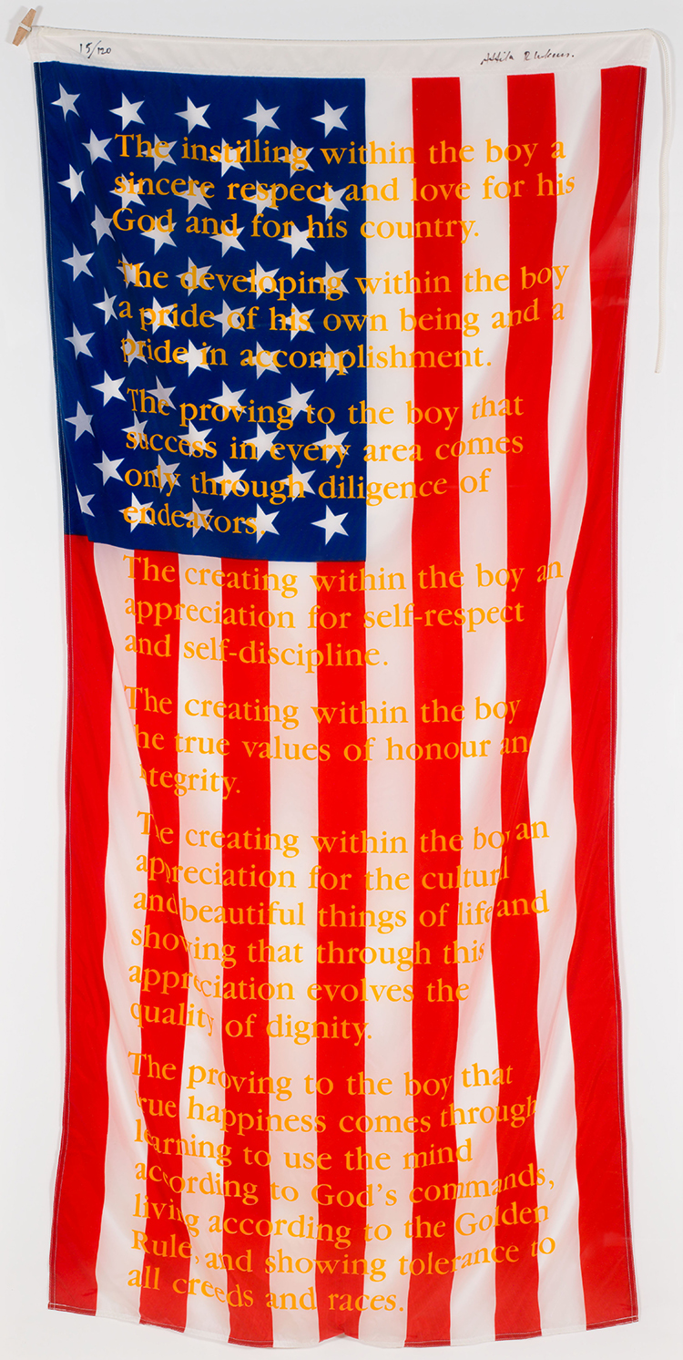 American Flag by Attila Richard Lukacs