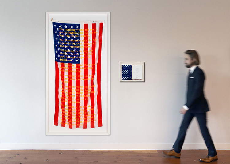 American Flag by Attila Richard Lukacs