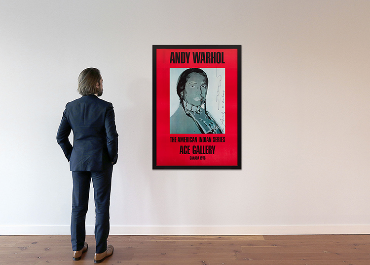 The American Indian Series: Ace Gallery, Canada 1976 par Andy Warhol