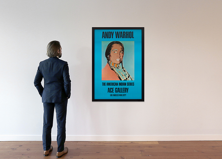 The American Indian Series: Ace Gallery, Los Angeles Mar. 1977 par Andy Warhol