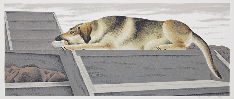 Le chien d'or par Alexander Colville