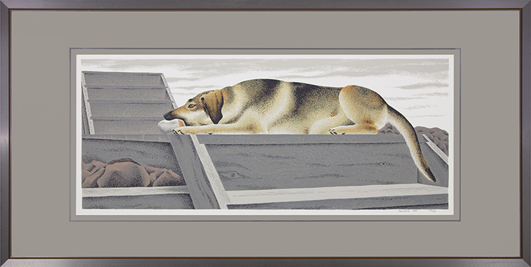 Le chien d'or par Alexander Colville