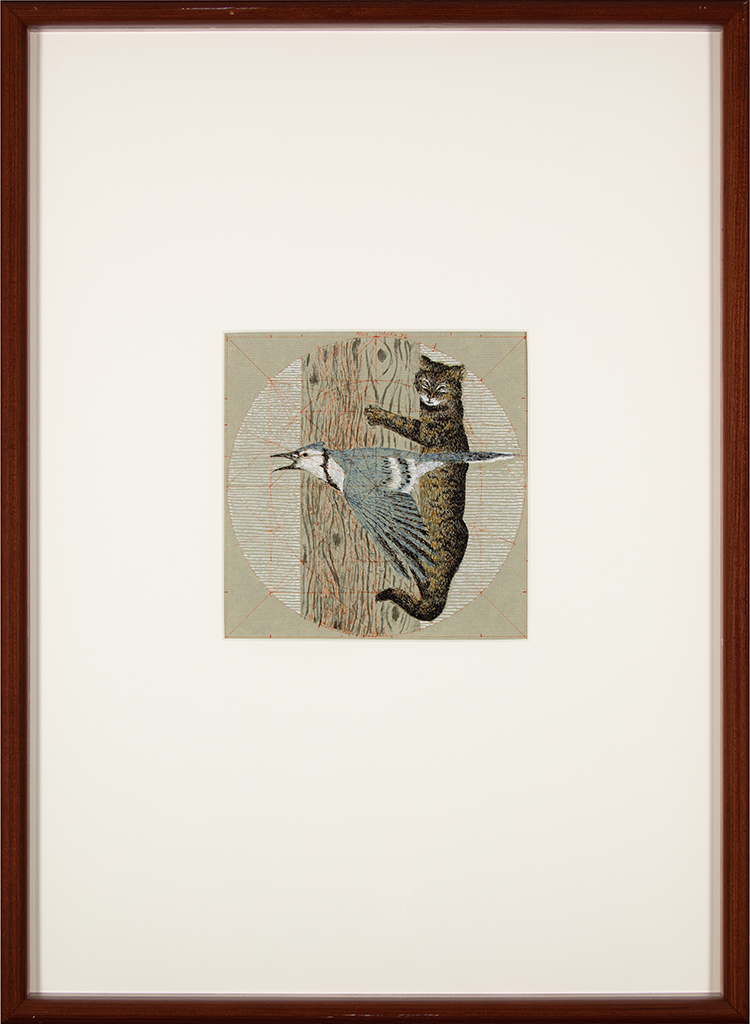 Study for Blue Jay and Cat by Alexander Colville