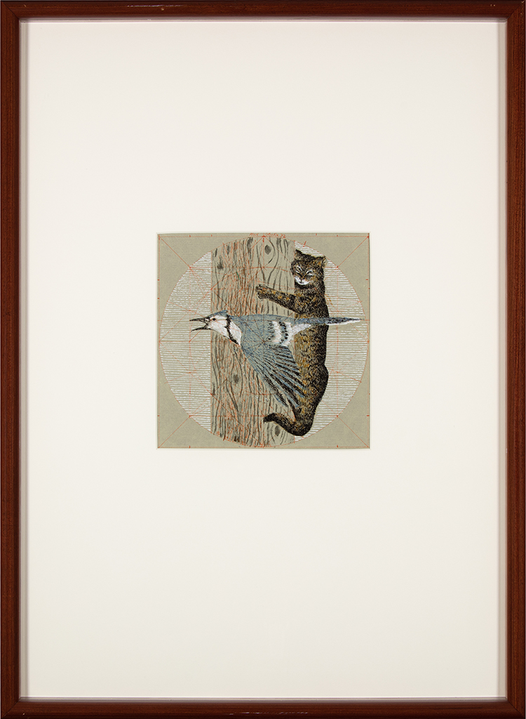 Study for Blue Jay and Cat par Alexander Colville