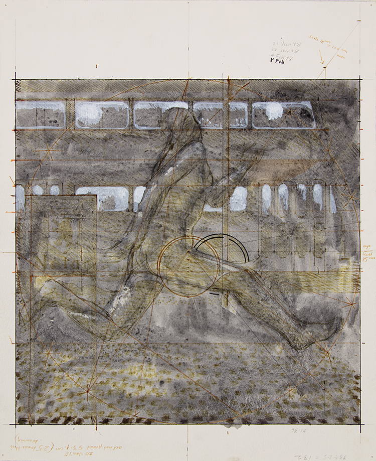 Study for Berlin Bus par Alexander Colville