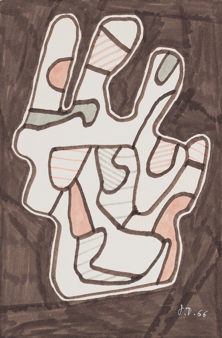 La Main I by Jean Dubuffet