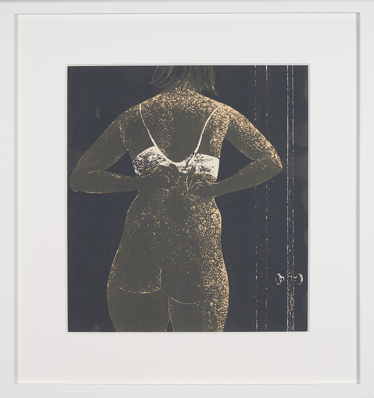 Woman with Brassiere par Alexander Colville