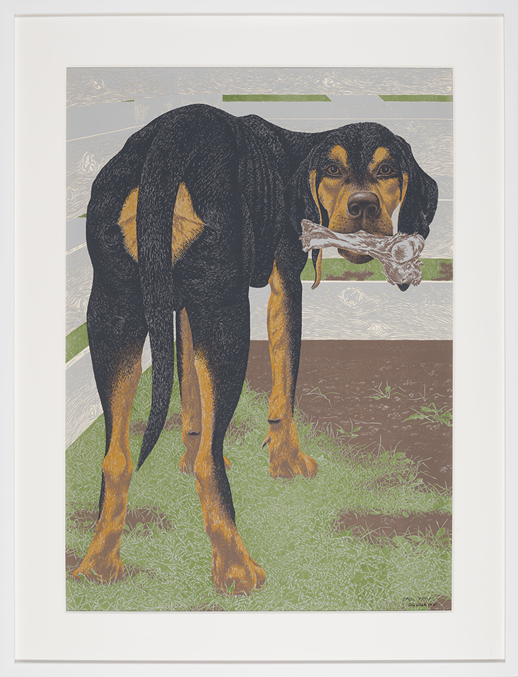 Dog with Bone by Alexander Colville