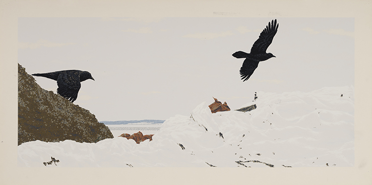 Ravens at the Dump par Alexander Colville
