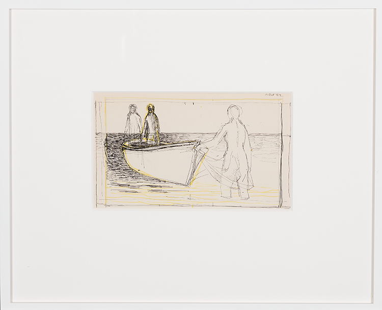 Study for Woman, Man and Boat (AC00518) by Alexander Colville