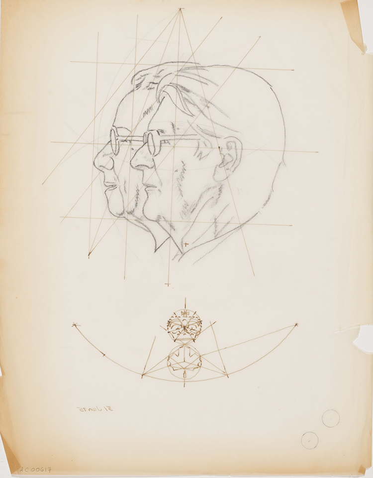 Study for Governor General's Medal - Profile (AC00617) by Alexander Colville
