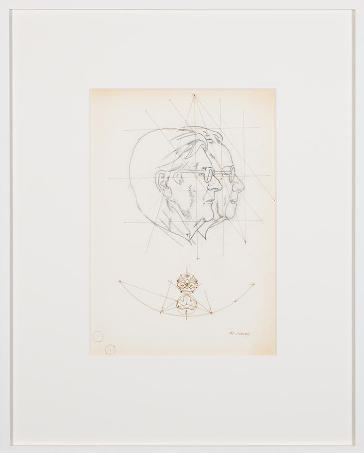 Study for Governor General's Medal - Profile (AC00617) par Alexander Colville