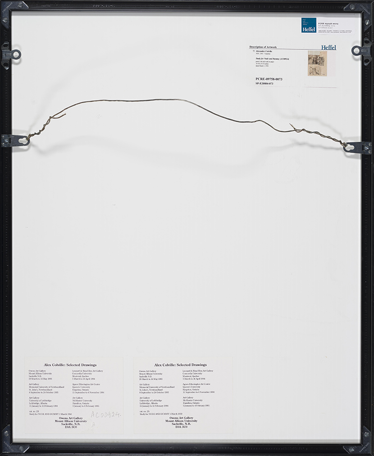Studies for Nude and Dummy by Alexander Colville