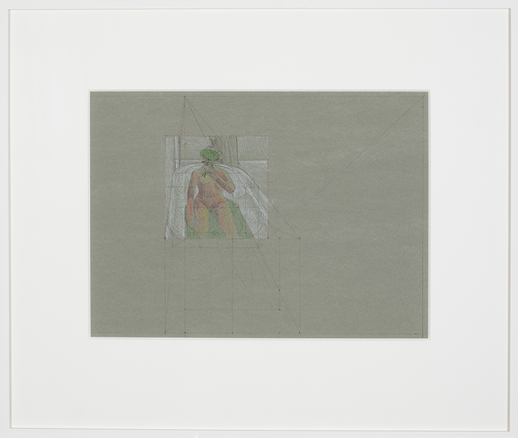 Study for Woman in Bathtub (AC00997) par Alexander Colville