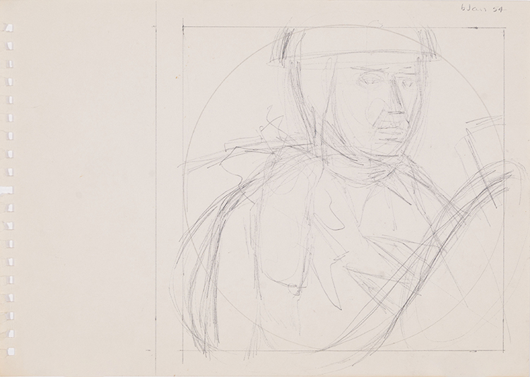 Study for Racer (AC02440) by Alexander Colville