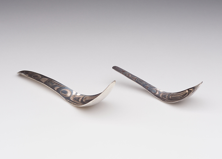 Two Butterfly Design Spoons by Robert Charles Davidson