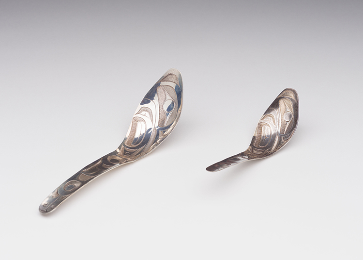 Two Butterfly Design Spoons by Robert Charles Davidson